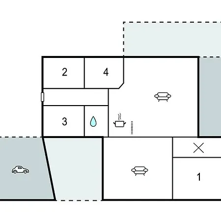 4 Bedroom In Semesterbostad Glesborg